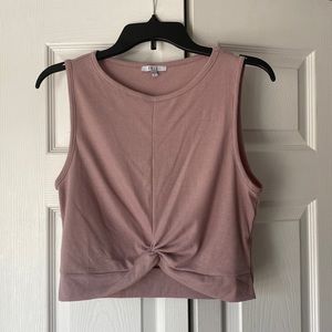 Iris Lavender Cropped Tank Top Size Large